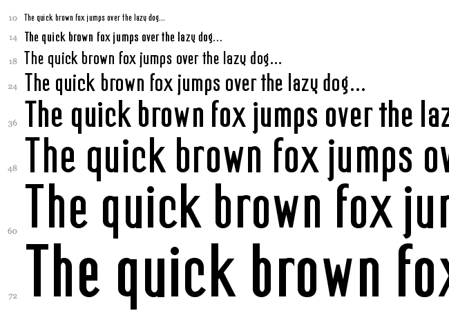 Mager font waterfall